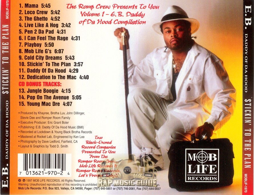 E.B. Daddy of Da Hood - Stickin To The Plan Compilation: CD